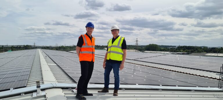 Site Manager Martyn Chapman and BeBa Energy’s Technical Director Darren Oliver.